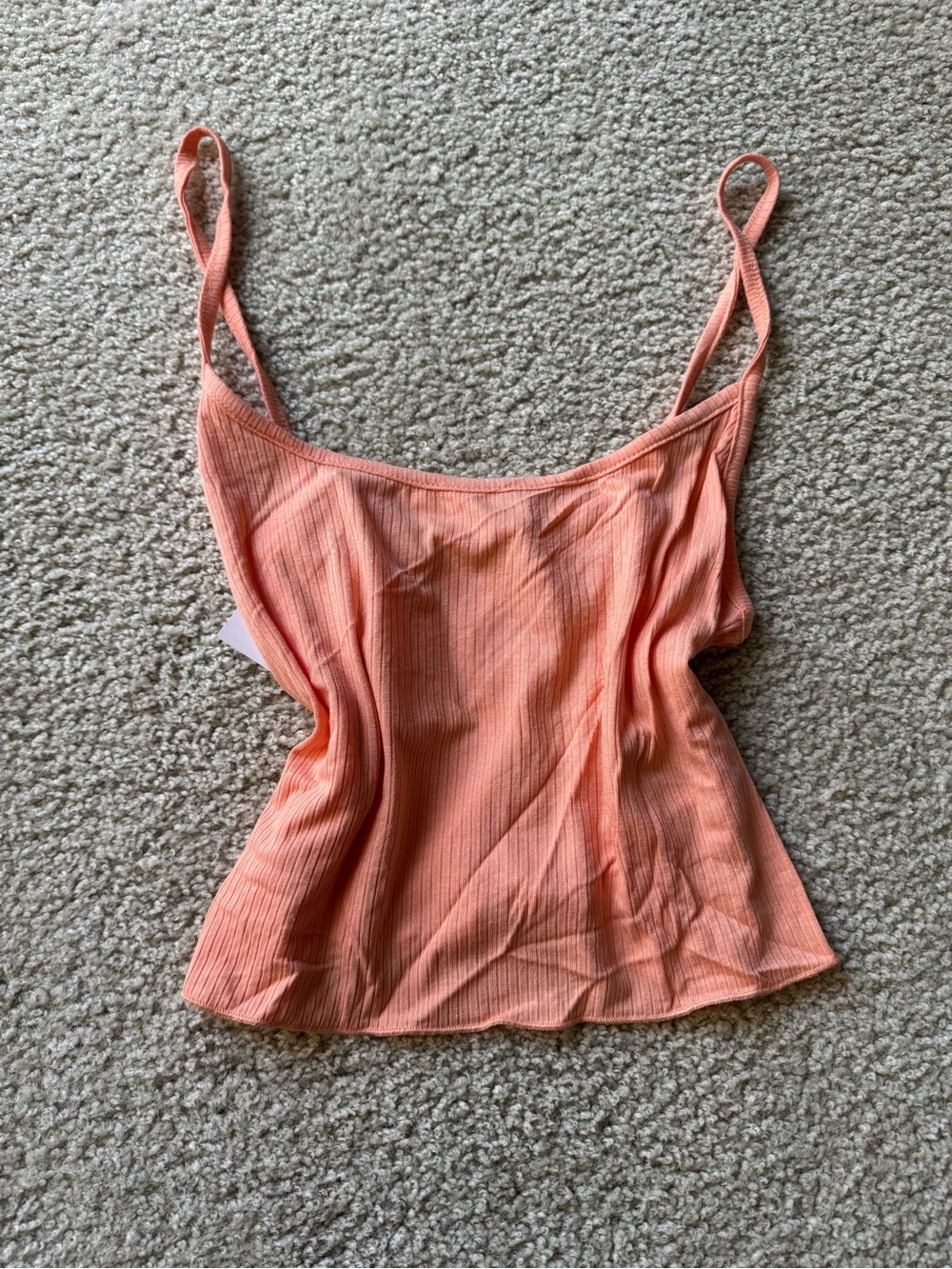 Cotton On Ribbed Spaghetti Strap Camisole - Coral nwt